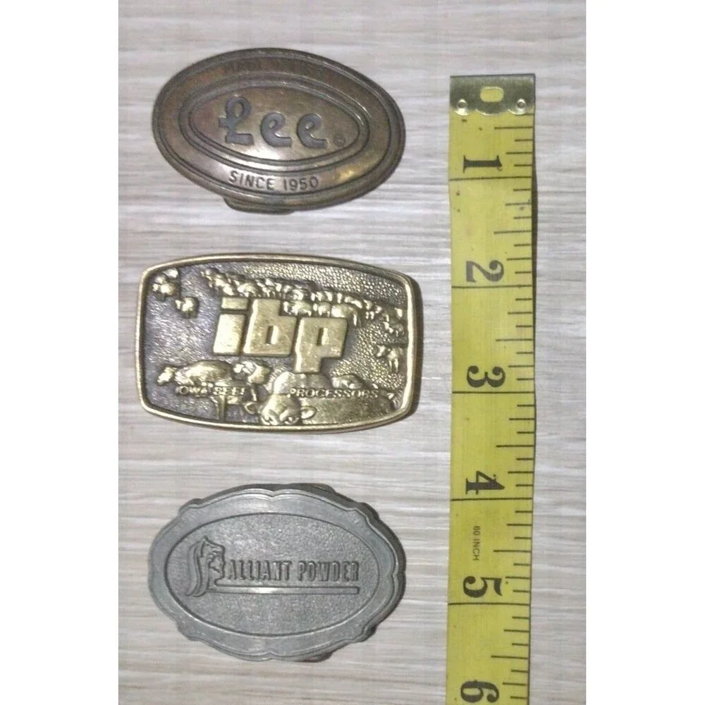3 Vintage Kid Belt Buckle's